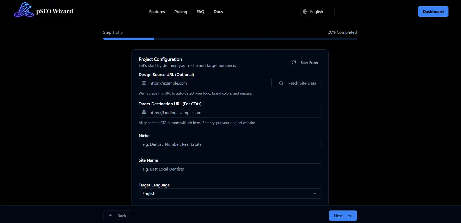 Screenshot 6 of pSEO Wizard