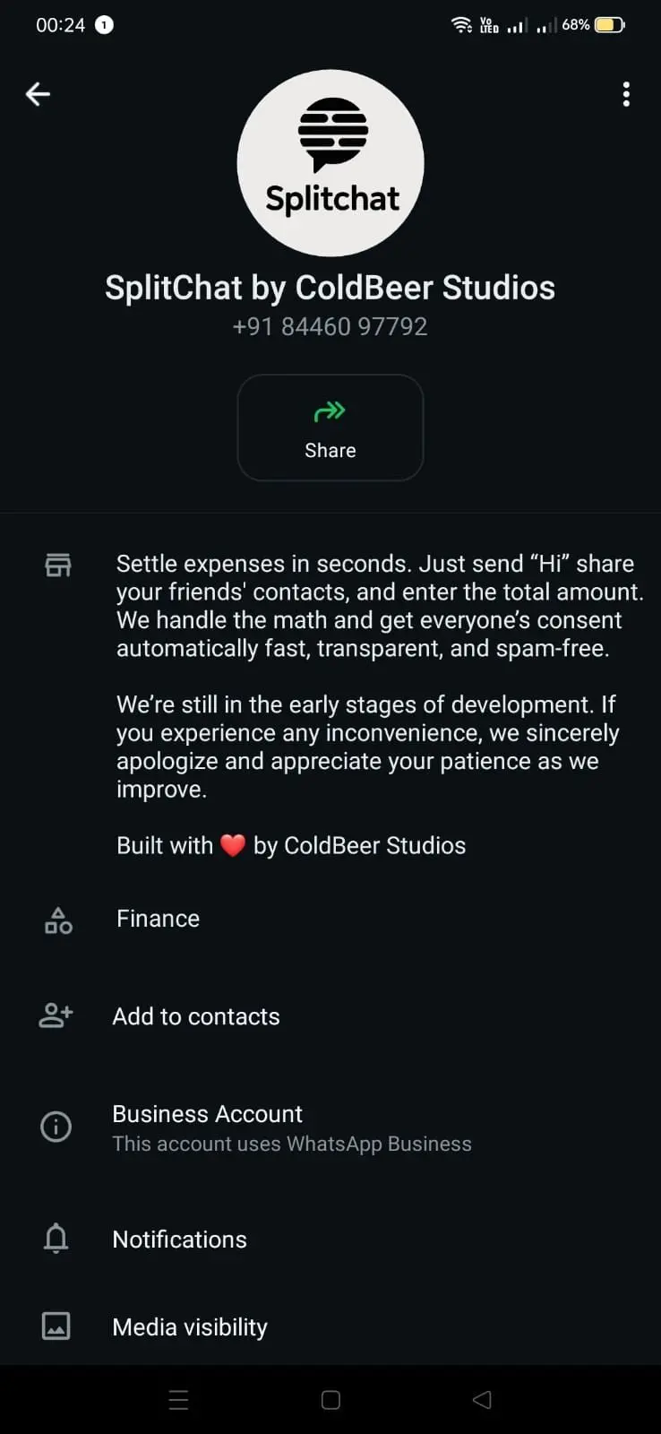 Screenshot 1 of SplitChat