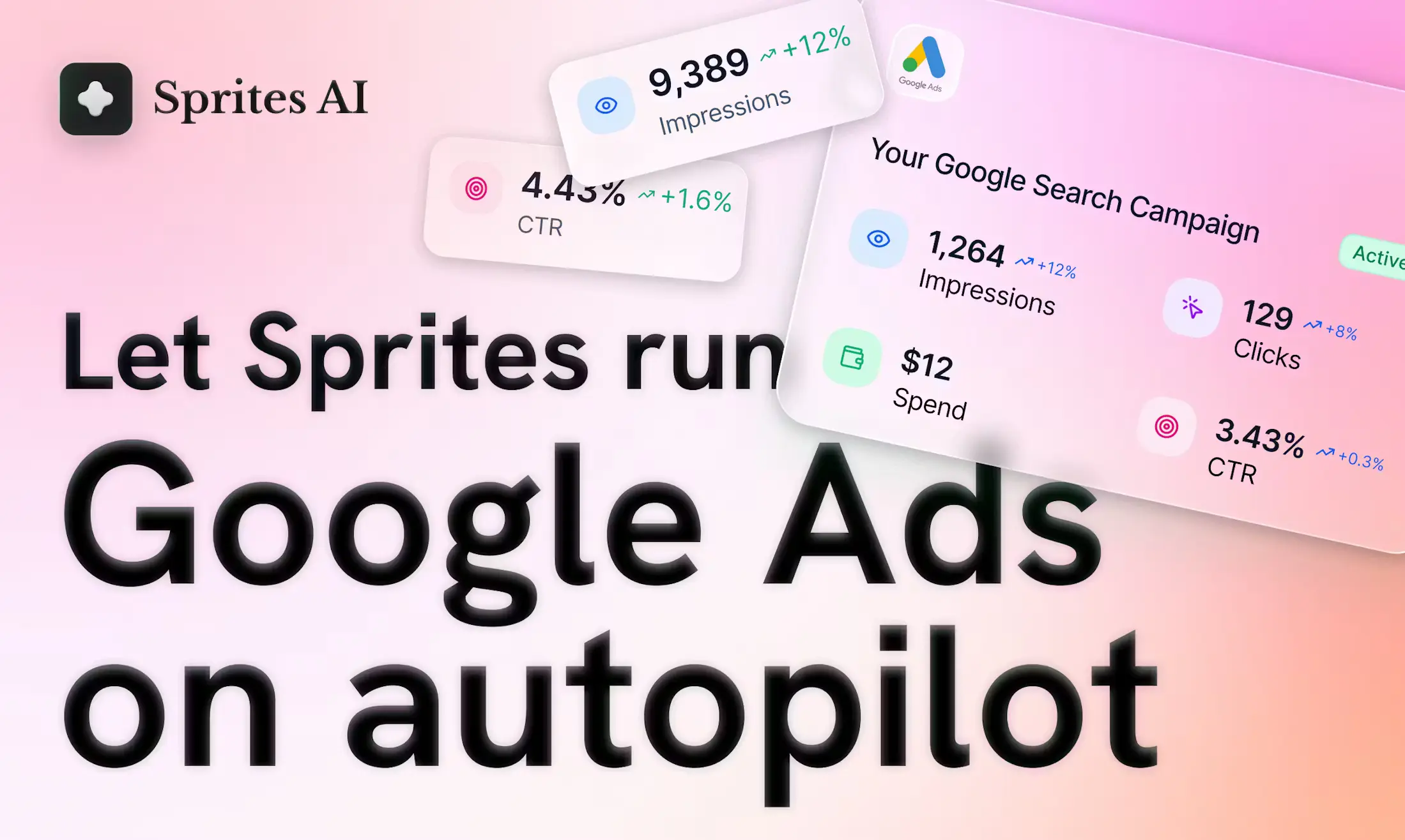 Screenshot 1 of Google Ads AI Agent by Sprites