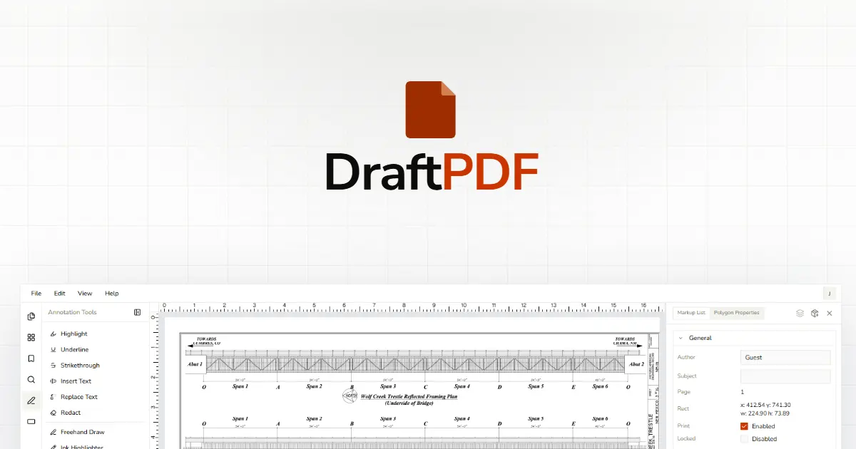 Screenshot 1 of DraftPDF