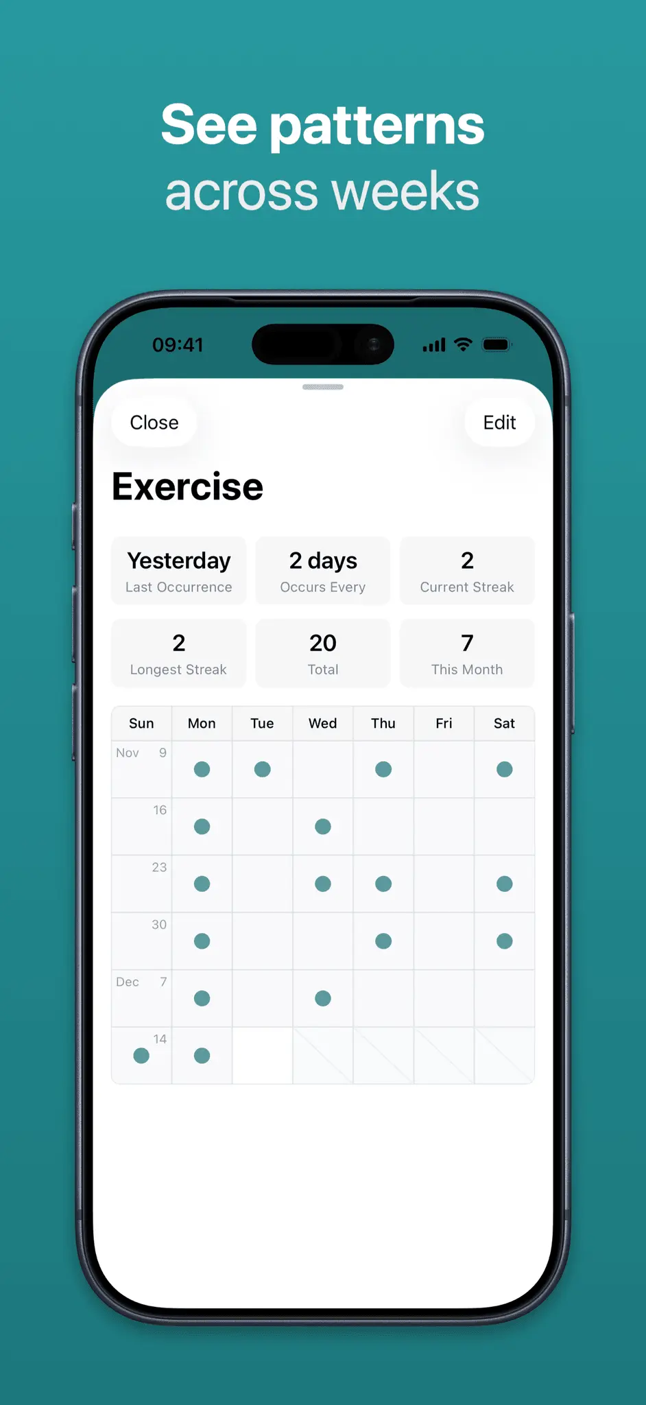 Screenshot 2 of Dots: A Lifestyle Journal