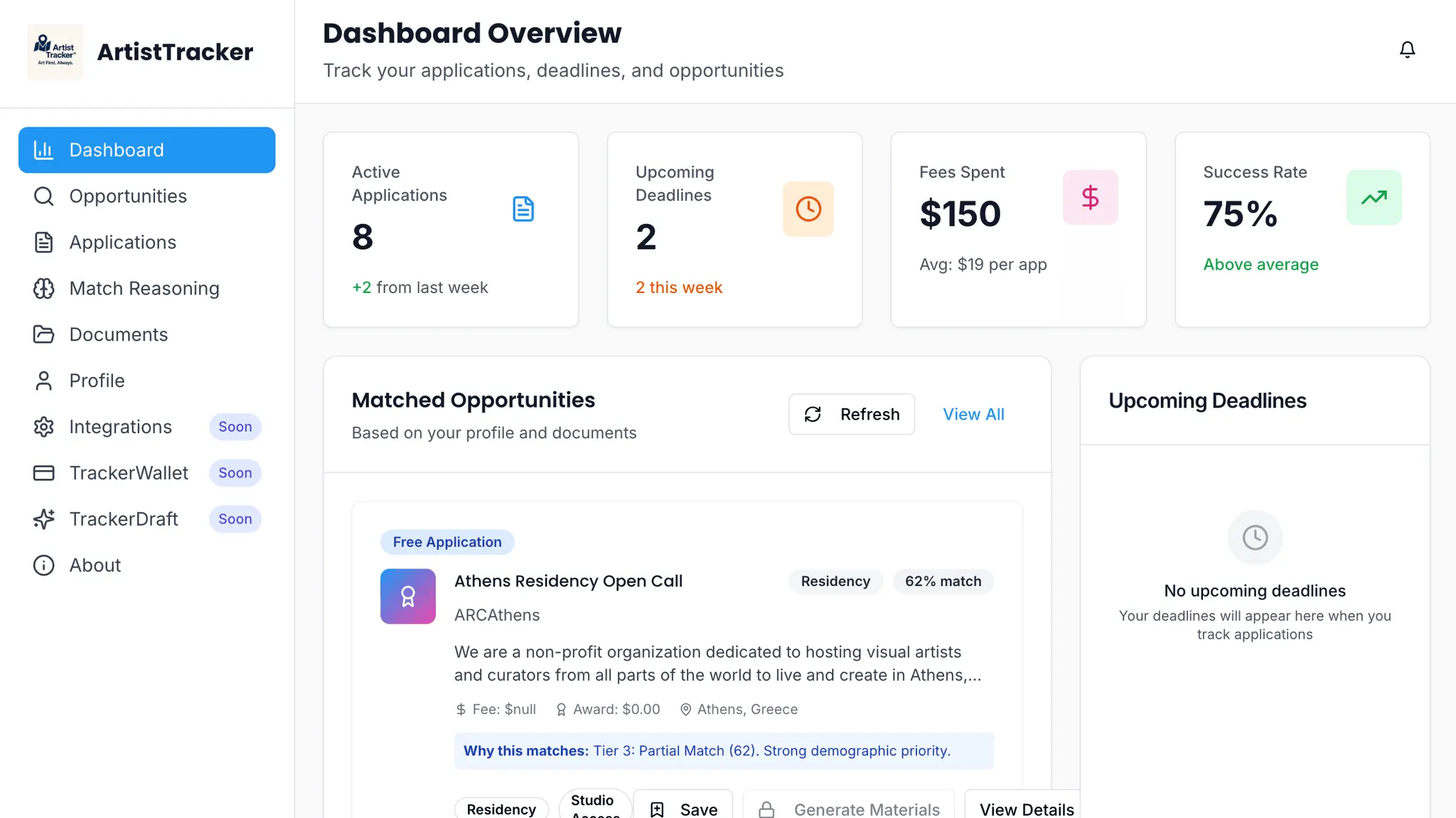 Screenshot 1 of ArtistTracker
