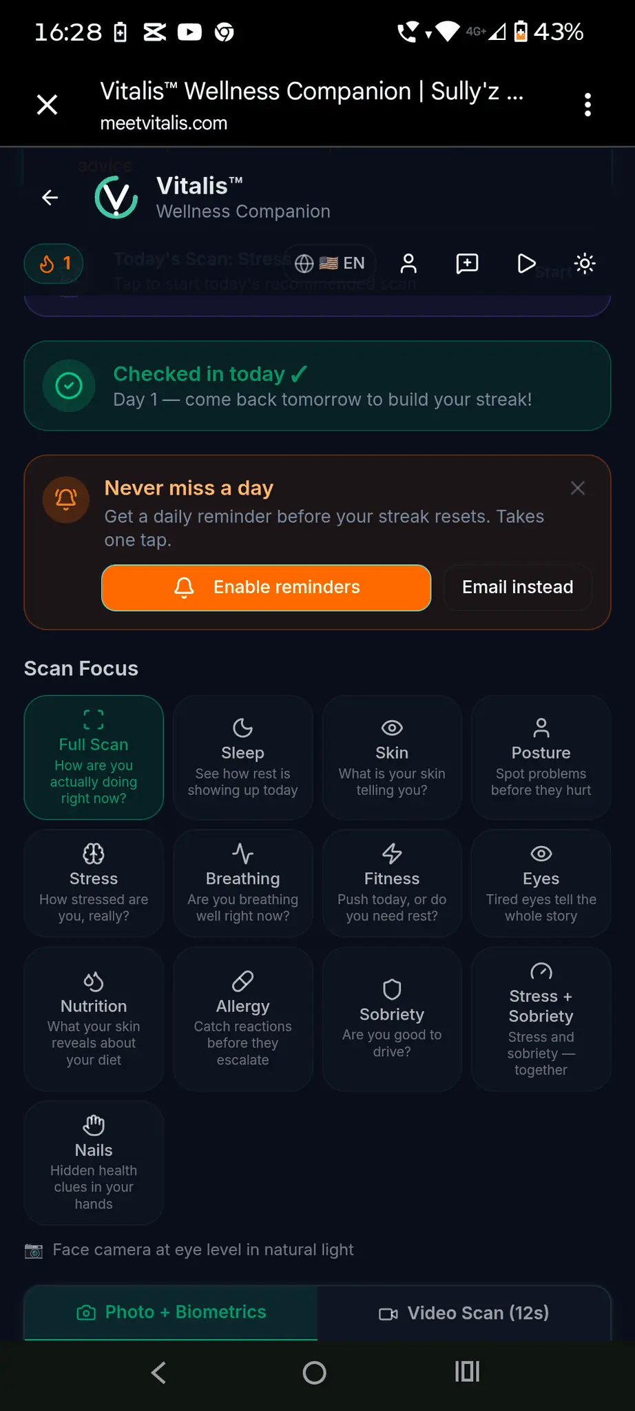 Screenshot 8 of Vitalis Wellness Companion 