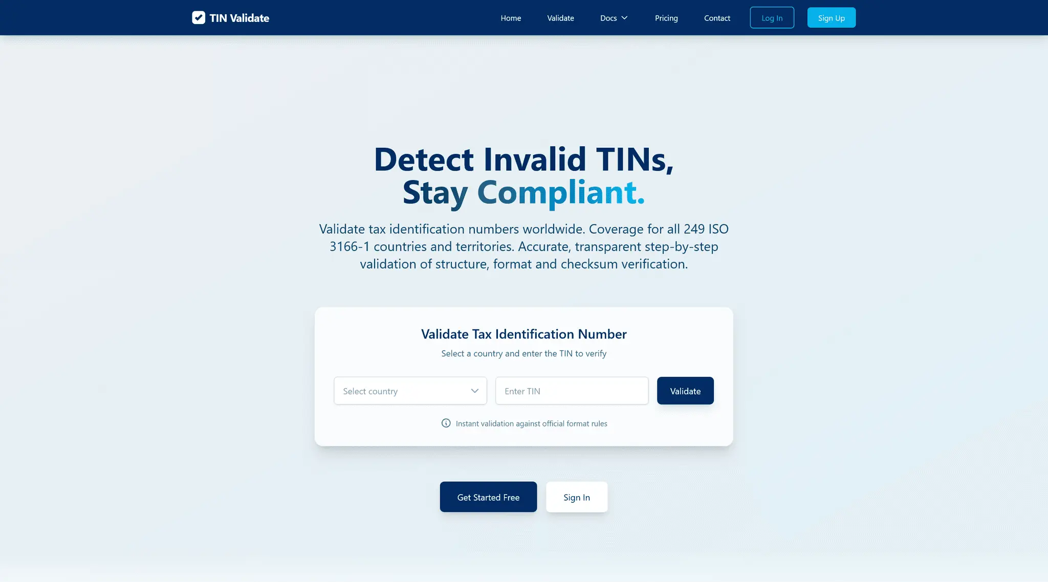 Screenshot 1 of TIN Validate