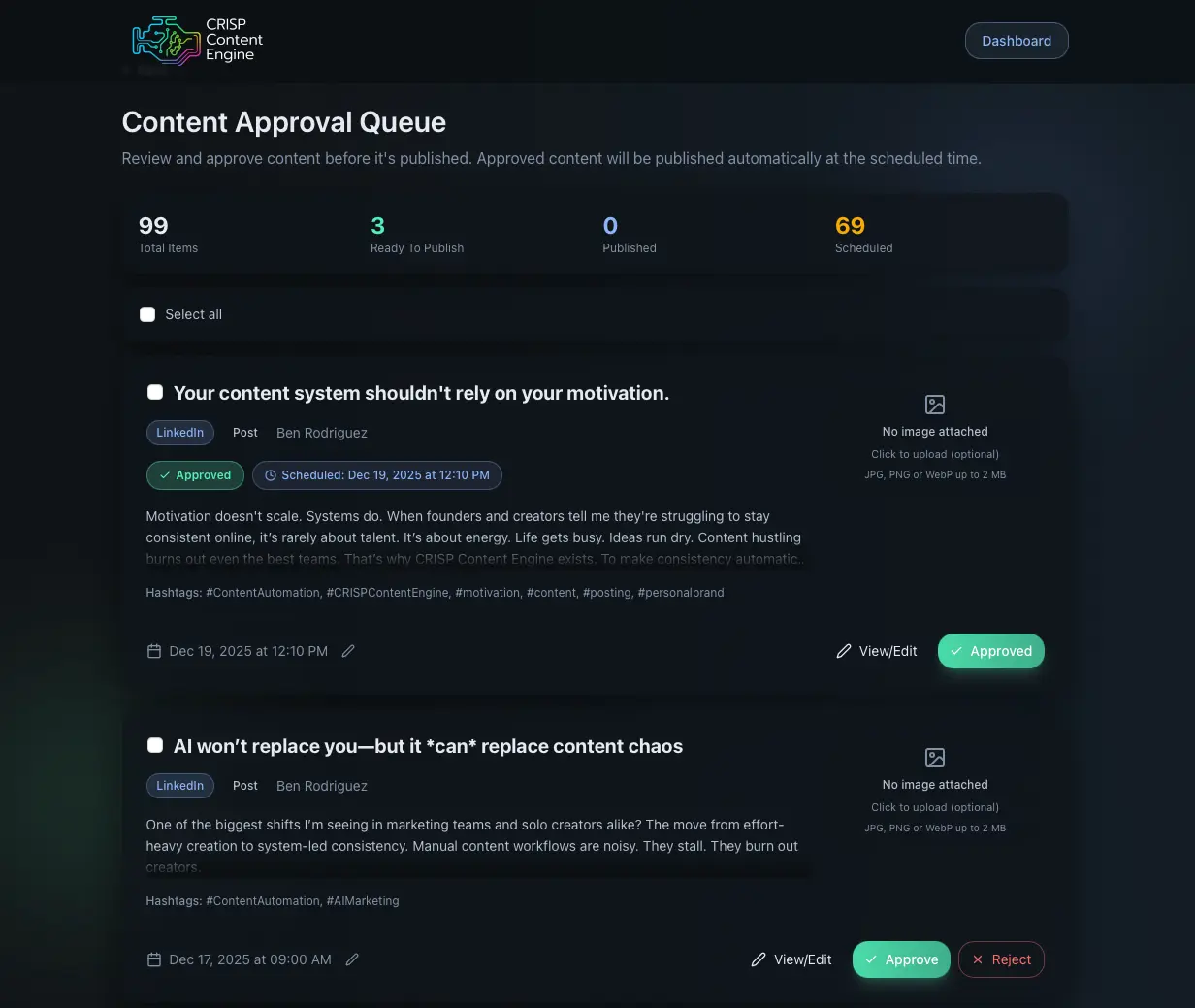Screenshot 7 of CRISP Content Engine