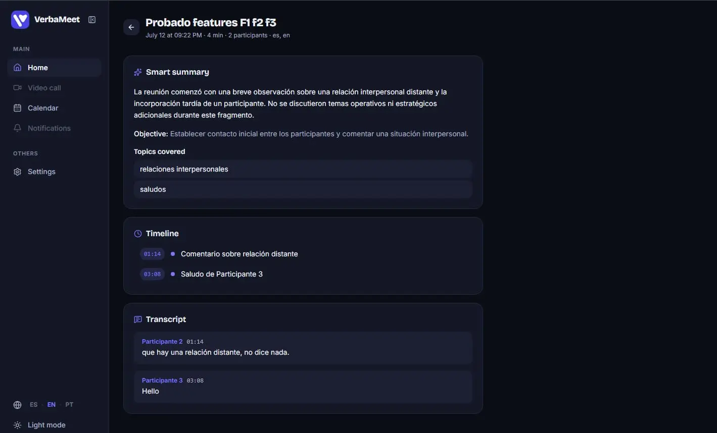 Screenshot 4 of VerbaMeet