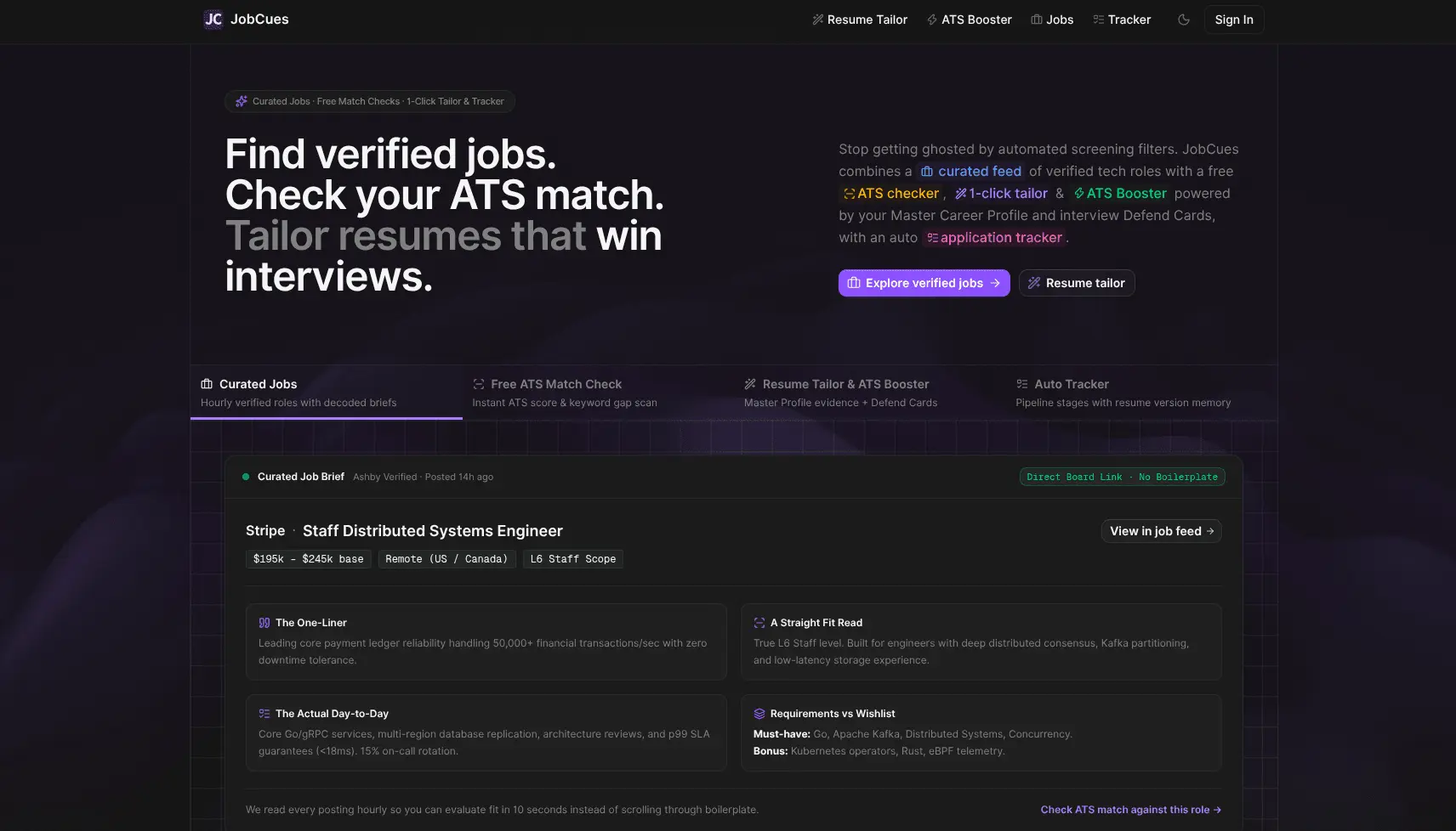 Screenshot 1 of JobCues