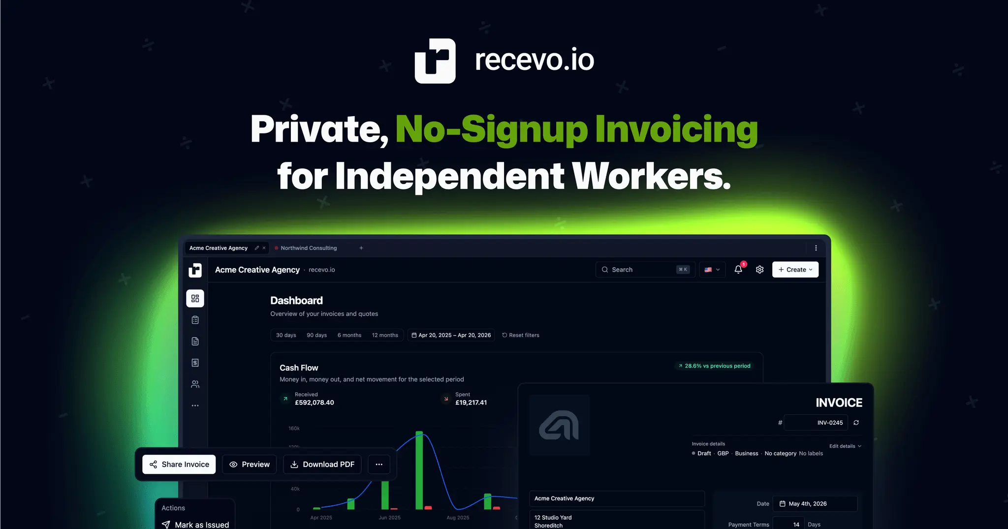 Screenshot 1 of recevo.io