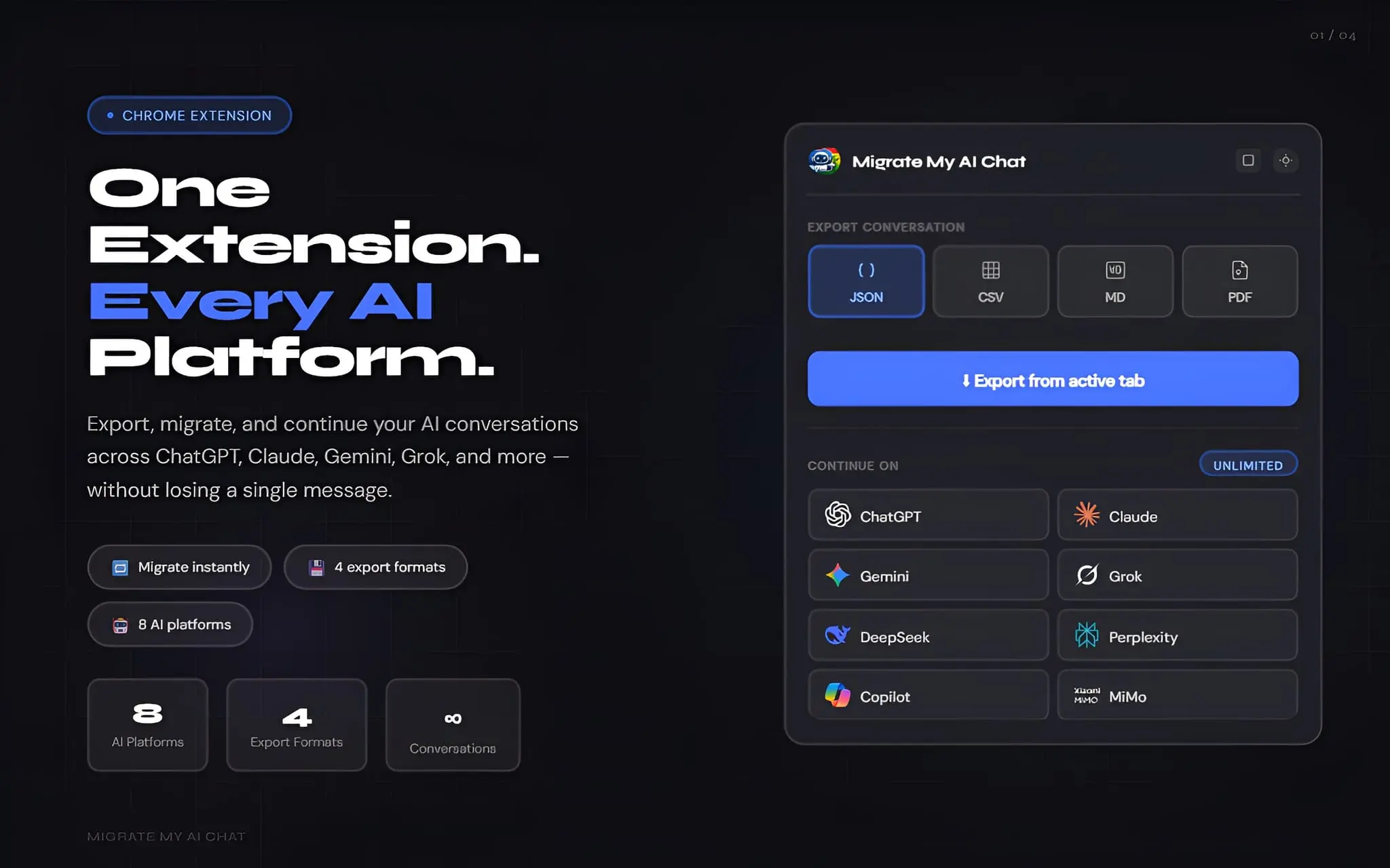 Screenshot 4 of Migrate My AI Chat - Switch AI Instantly