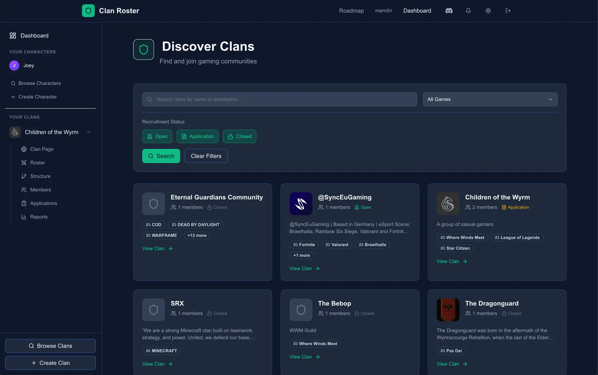 Screenshot 4 of Clan Roster