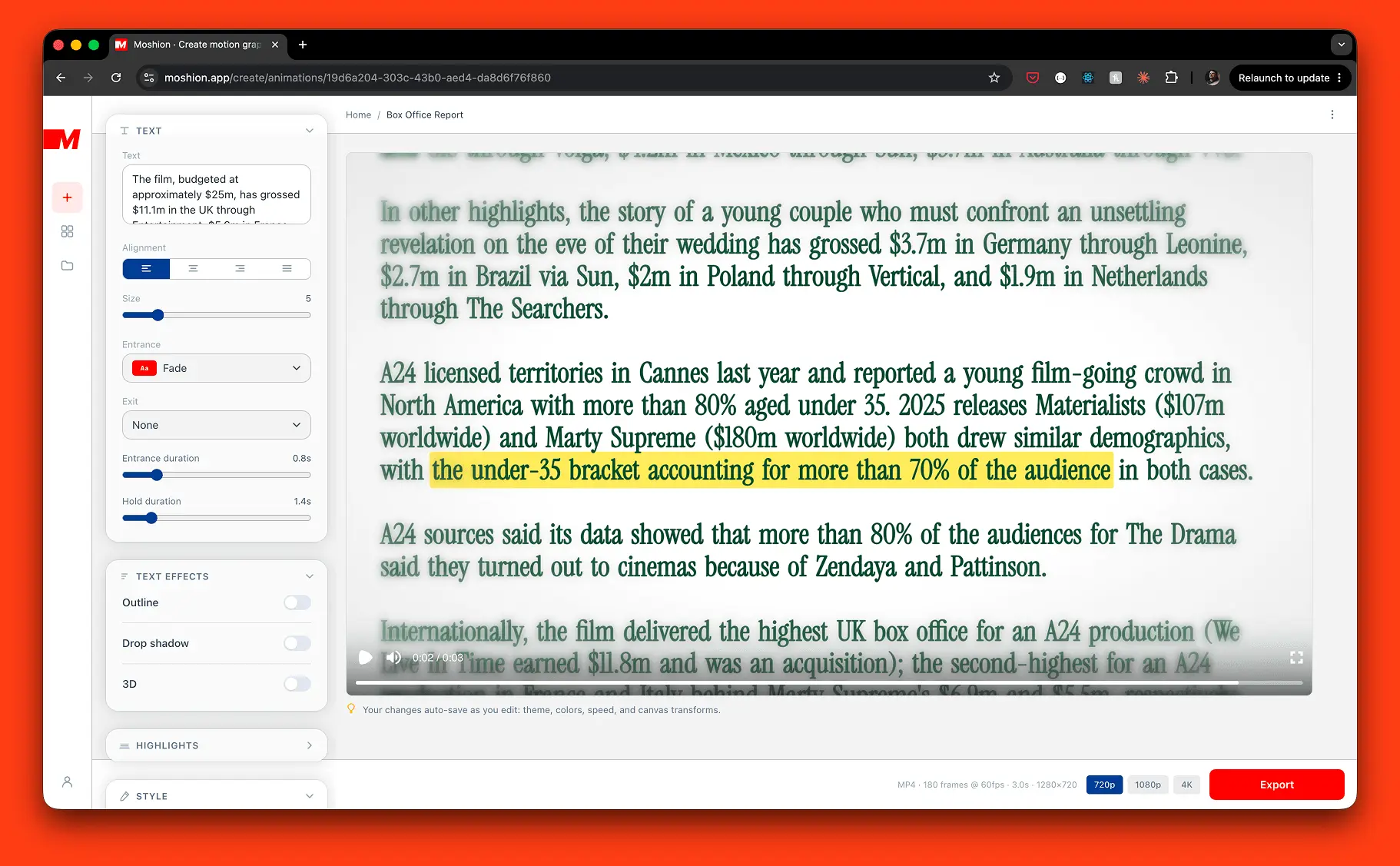 Screenshot 1 of Moshion