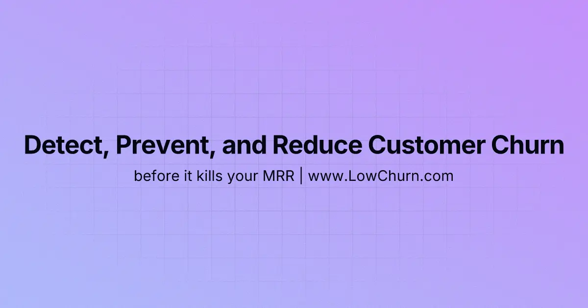 Screenshot 1 of Reduce Customer Churn with LowChurn.com