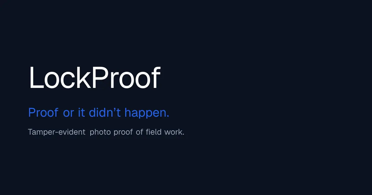 Screenshot 1 of LockProof
