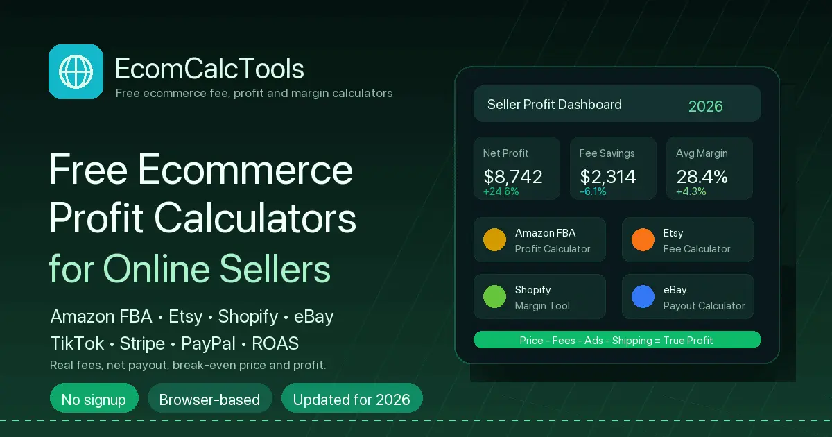 Screenshot 1 of Ecom Calc Tools