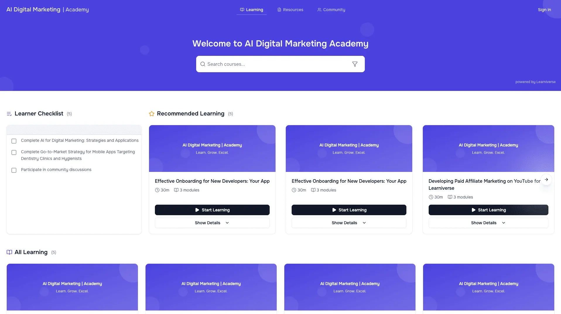 Screenshot 1 of Learniverse