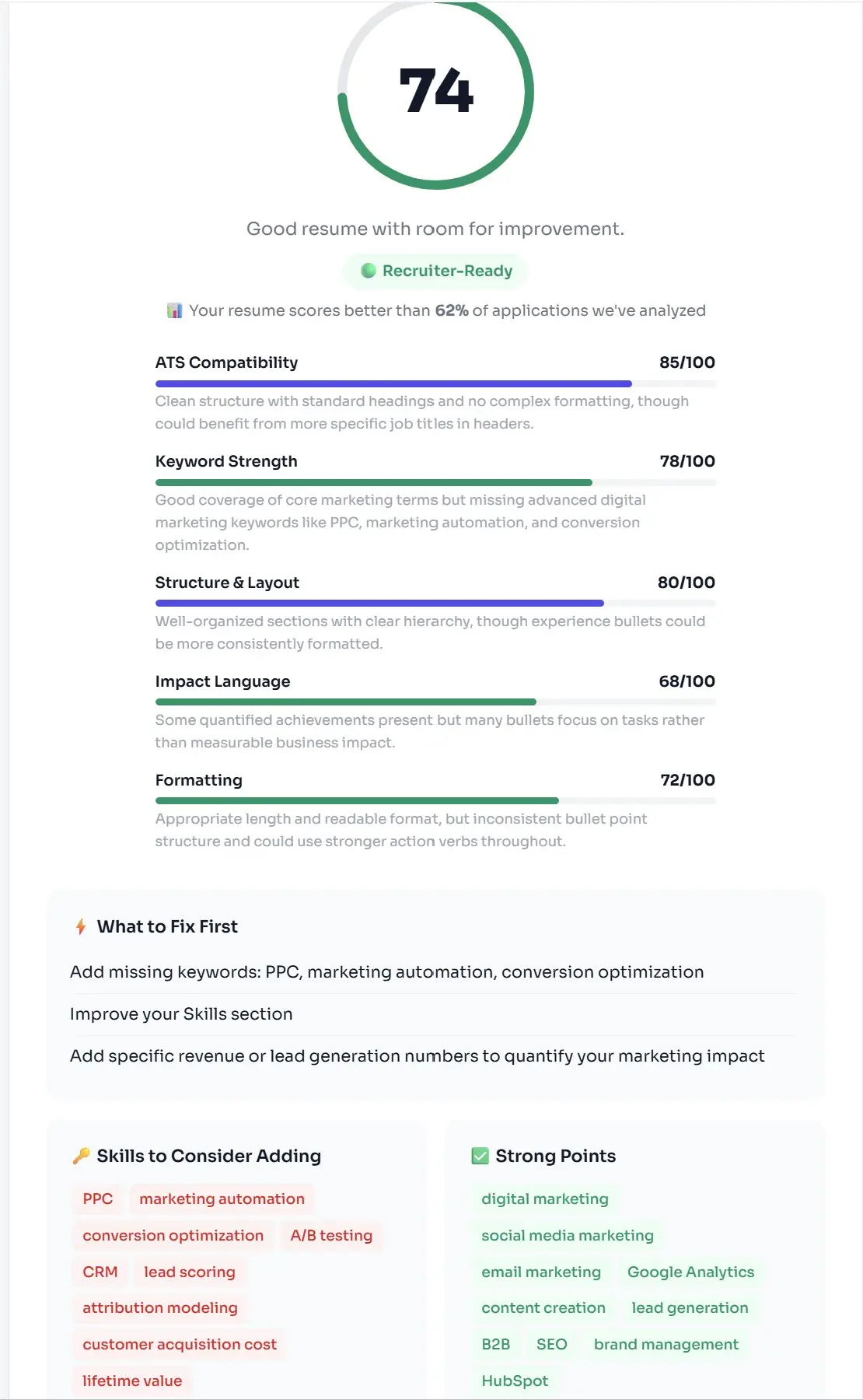 Screenshot 2 of Rate My CV
