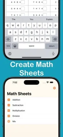 Screenshot 3 of Math Sheets Print