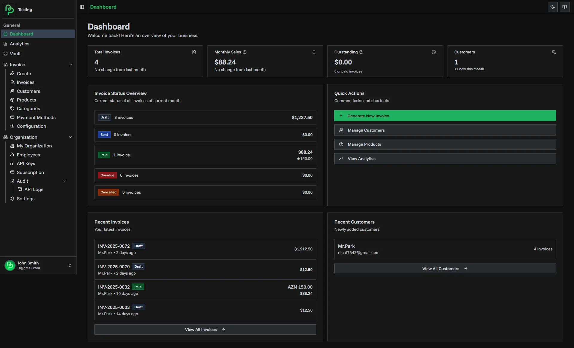 Screenshot 2 of PineBill - New-Gen Invoicing Platform