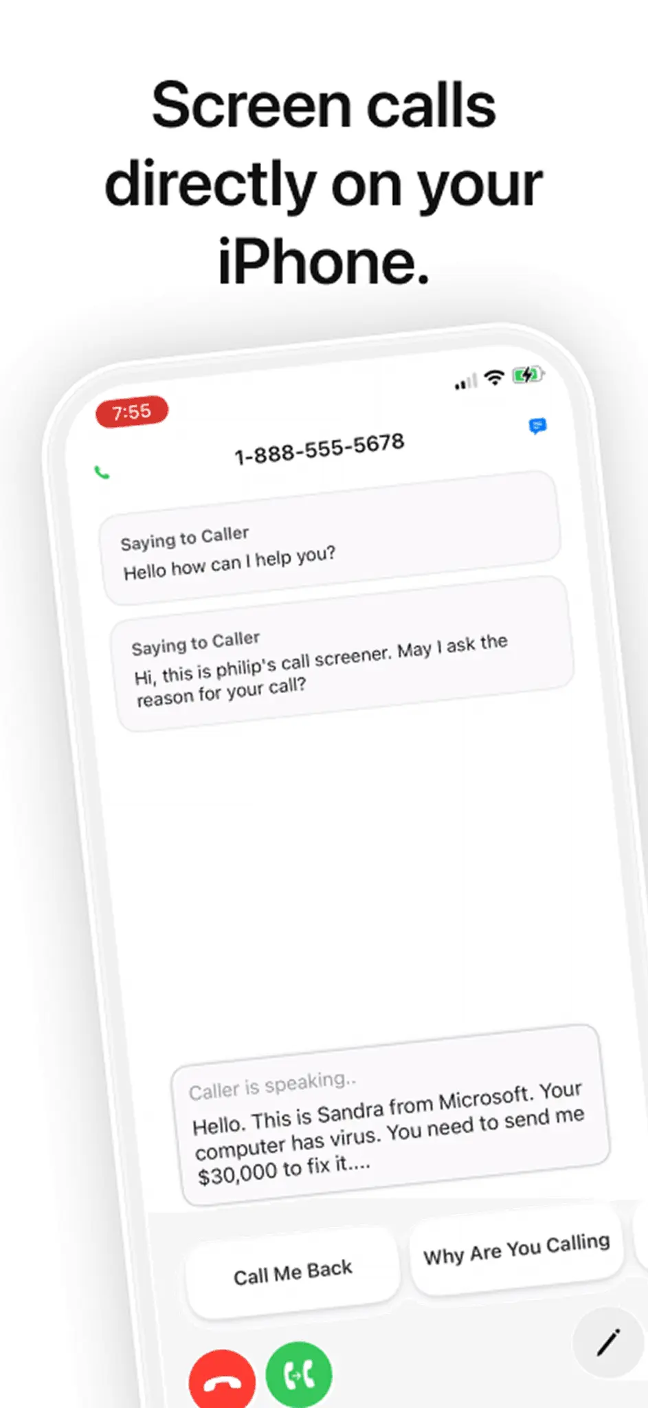 Screenshot 6 of Phone Filter: AI Phone Assistant