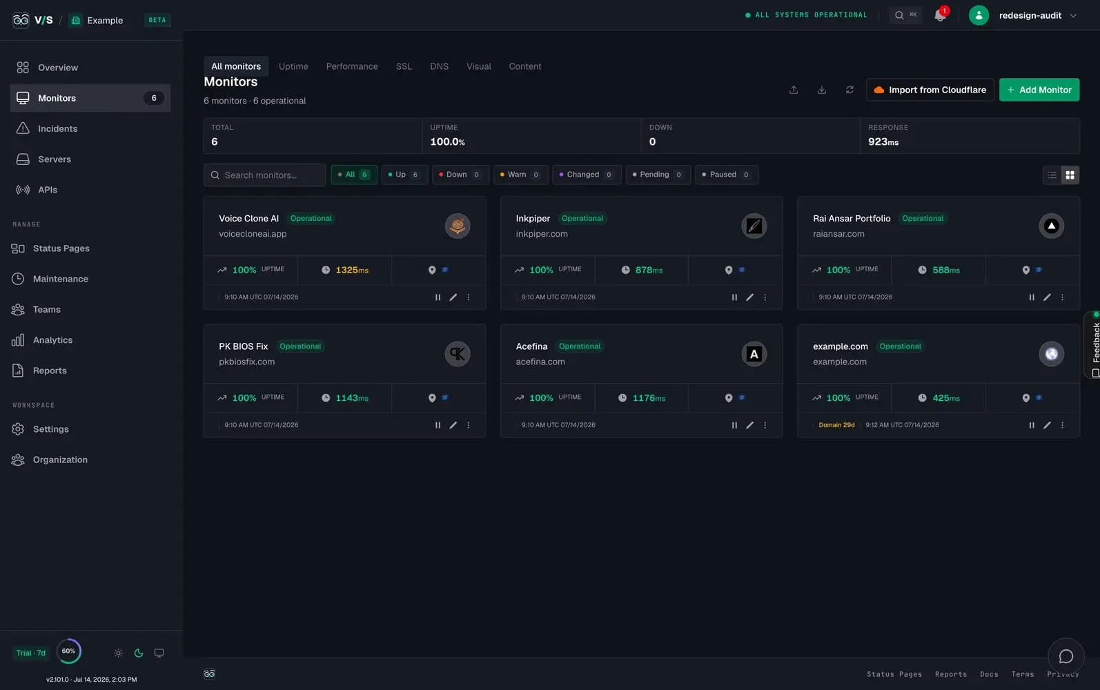Screenshot 1 of VisualSentinel