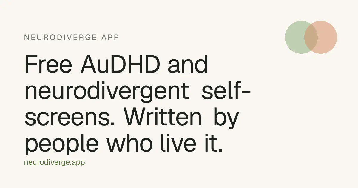Screenshot 1 of Neurodiverge App