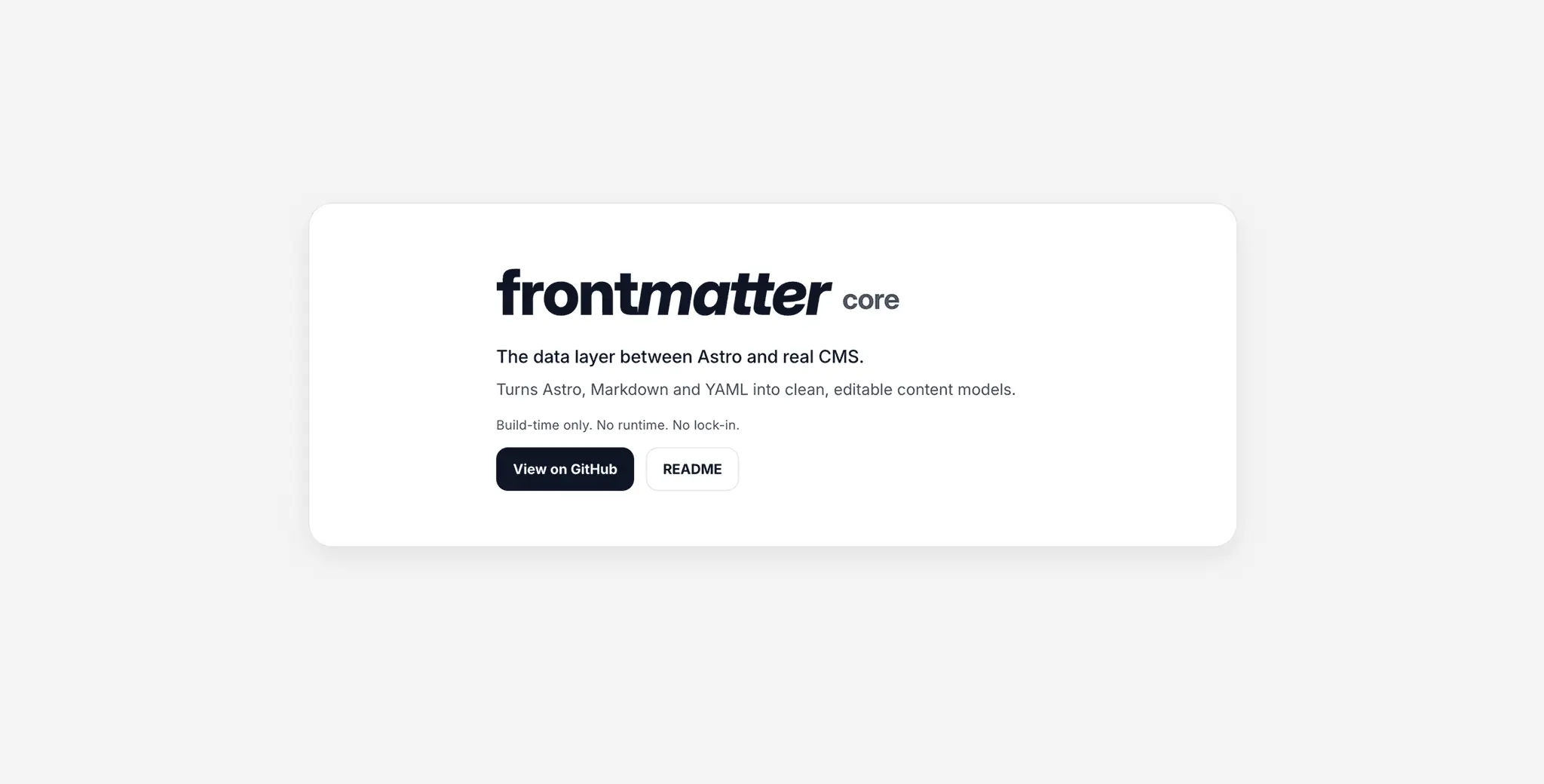 Screenshot 2 of Frontmatter Core