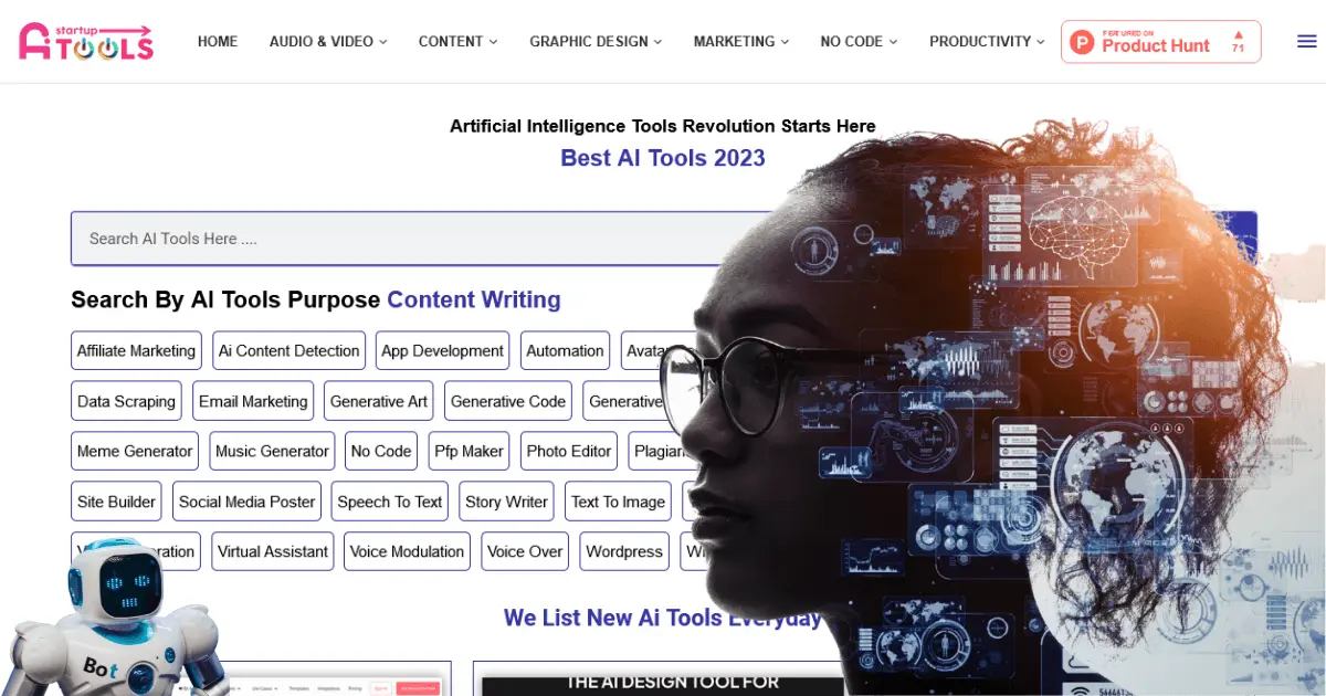 Screenshot 1 of Startup Ai Tools