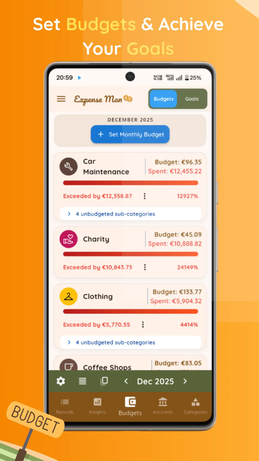 Screenshot 3 of Expense Man – Track & Budget