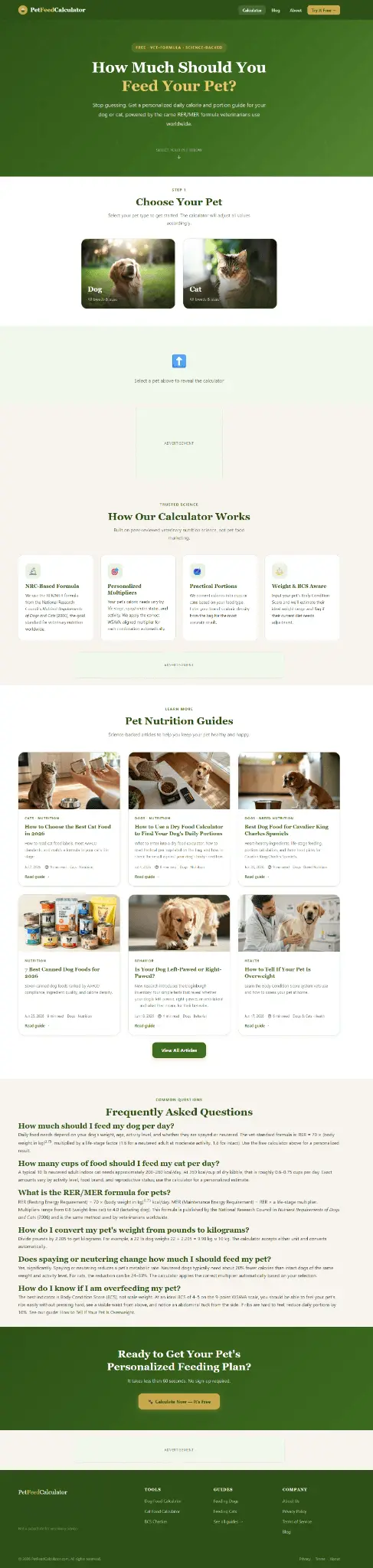 Screenshot 3 of PetFeedCalculator