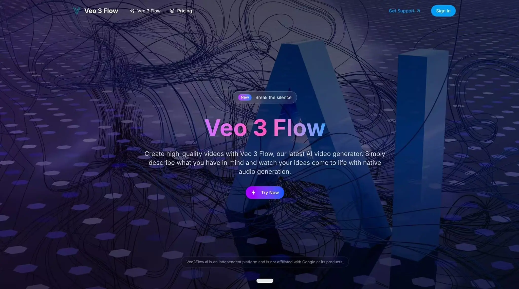 Screenshot 1 of Veo 3 Flow