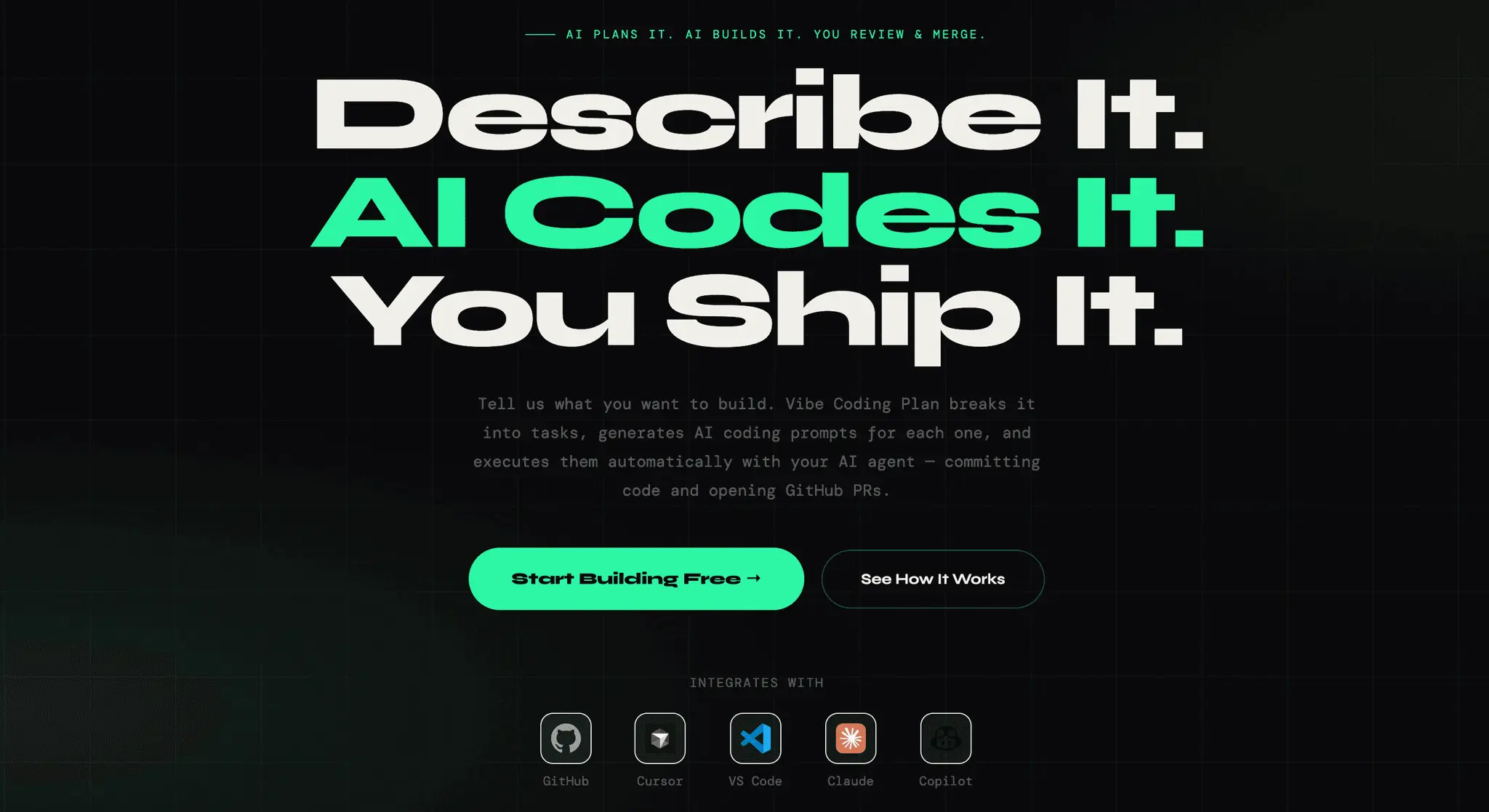 Screenshot 5 of Vibe Code Planner
