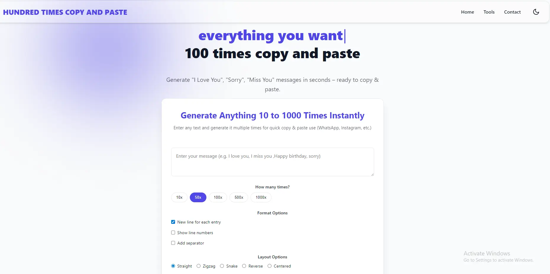 Screenshot 1 of Hundred Times copy and paste