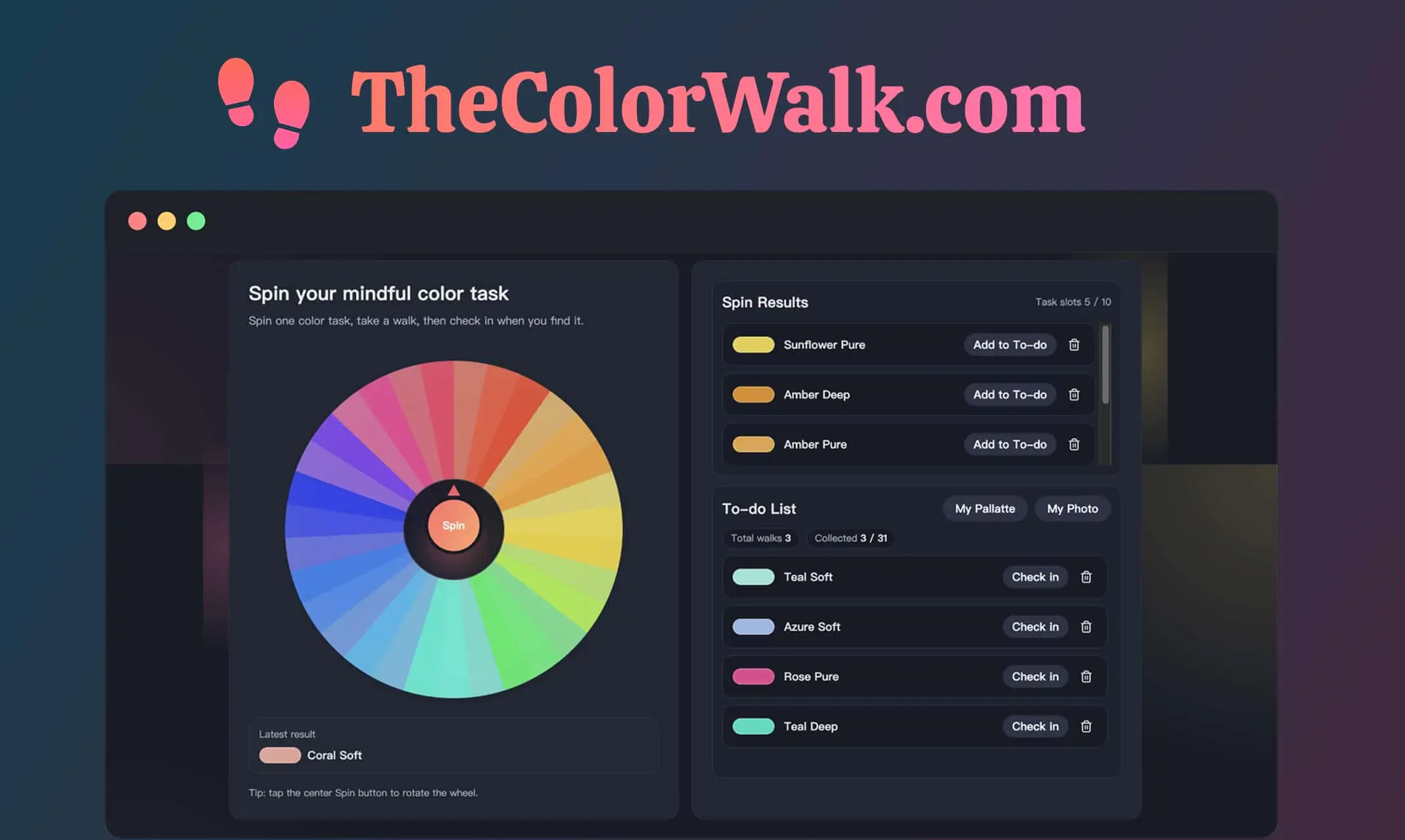 Screenshot 1 of TheColorWalk
