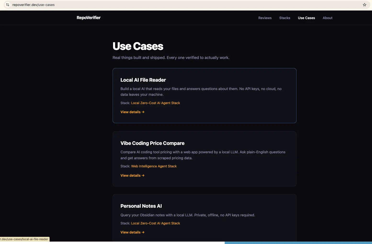 Screenshot 6 of RepoVerifier
