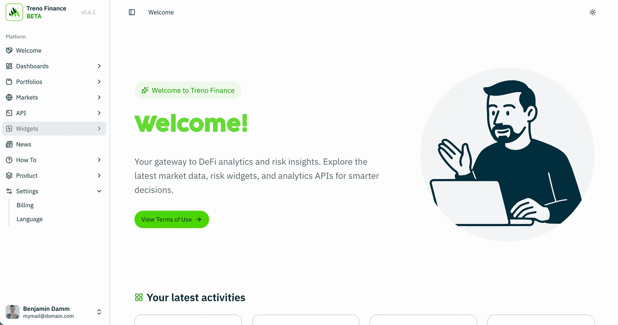 Screenshot 1 of Treno.Finance