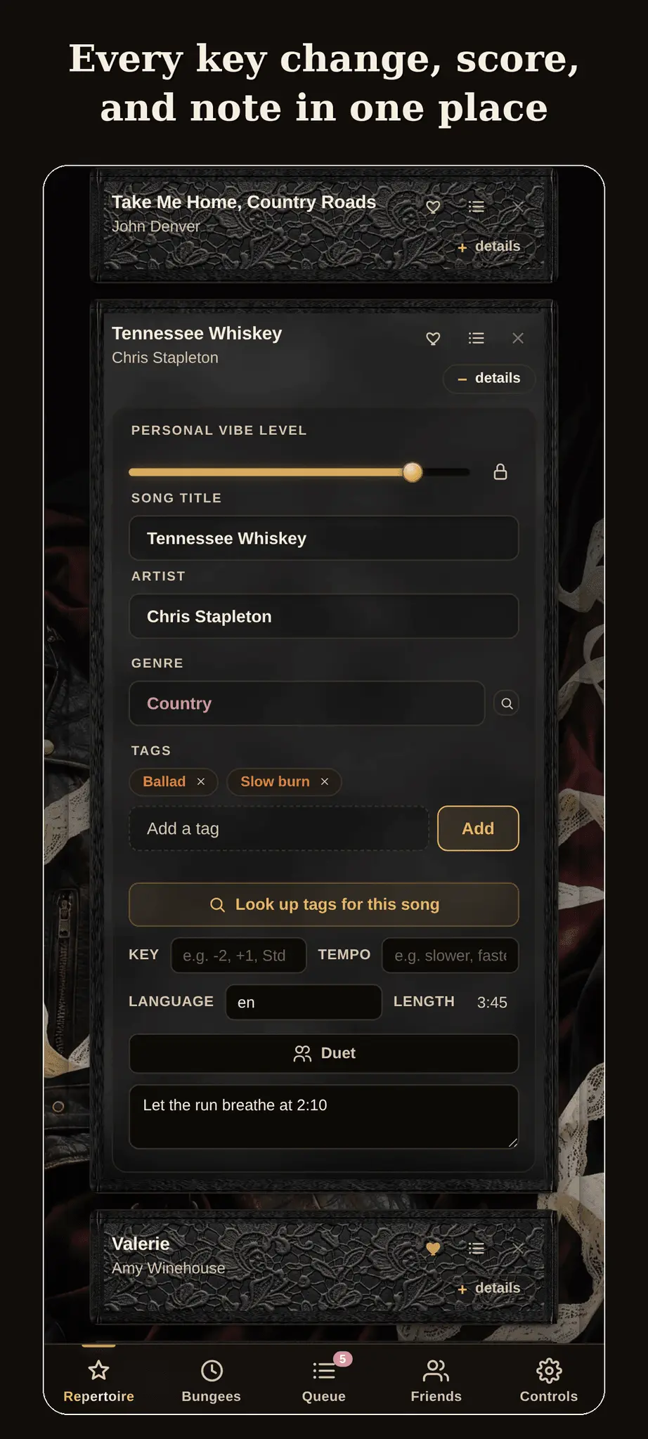 Screenshot 4 of Reprise: Karaoke Setlist