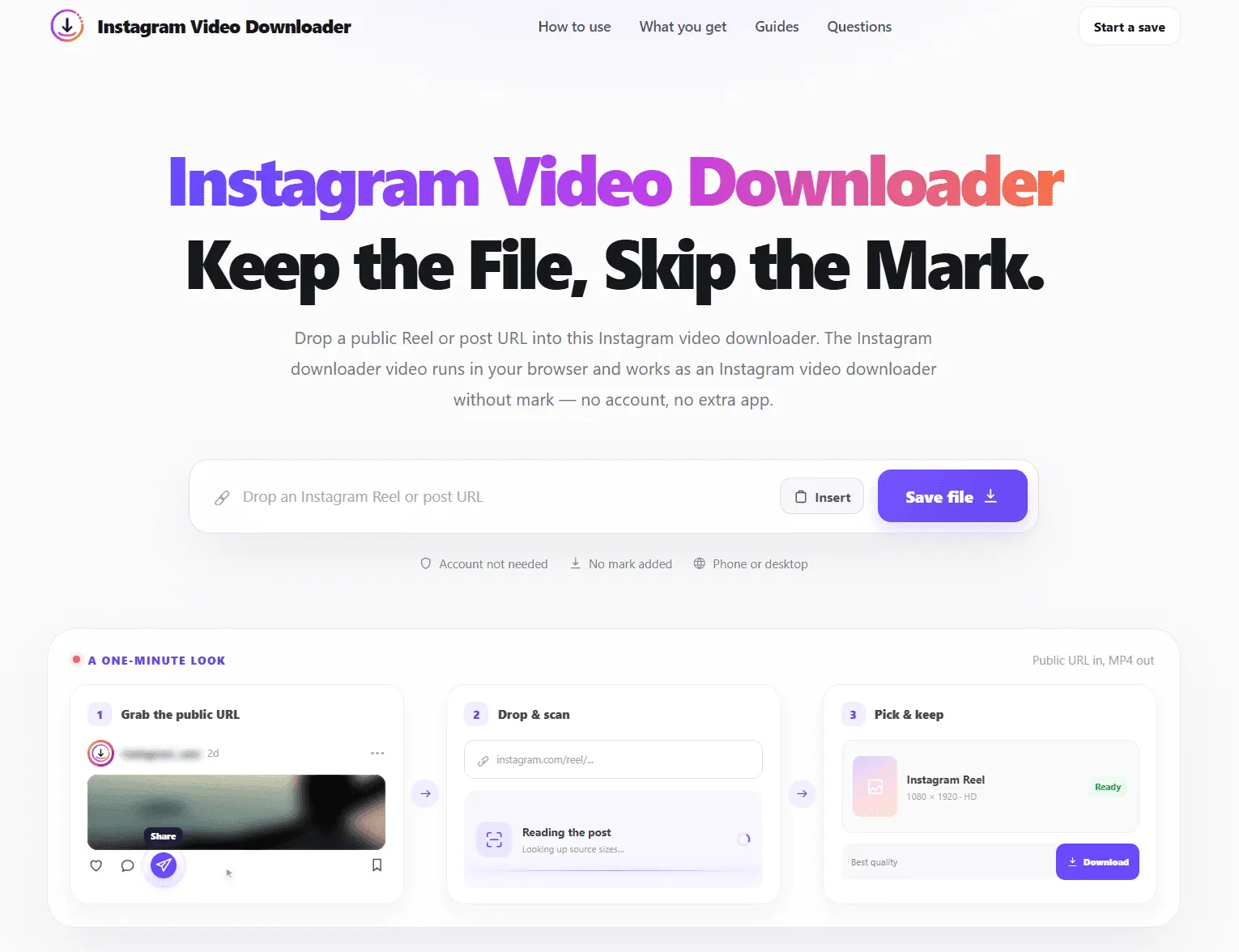 Screenshot 1 of Instagram Video Downloader