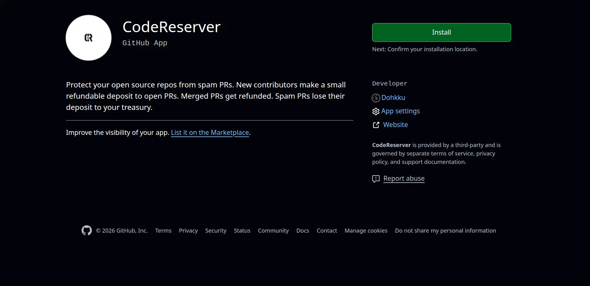 Screenshot 2 of CodeReserve