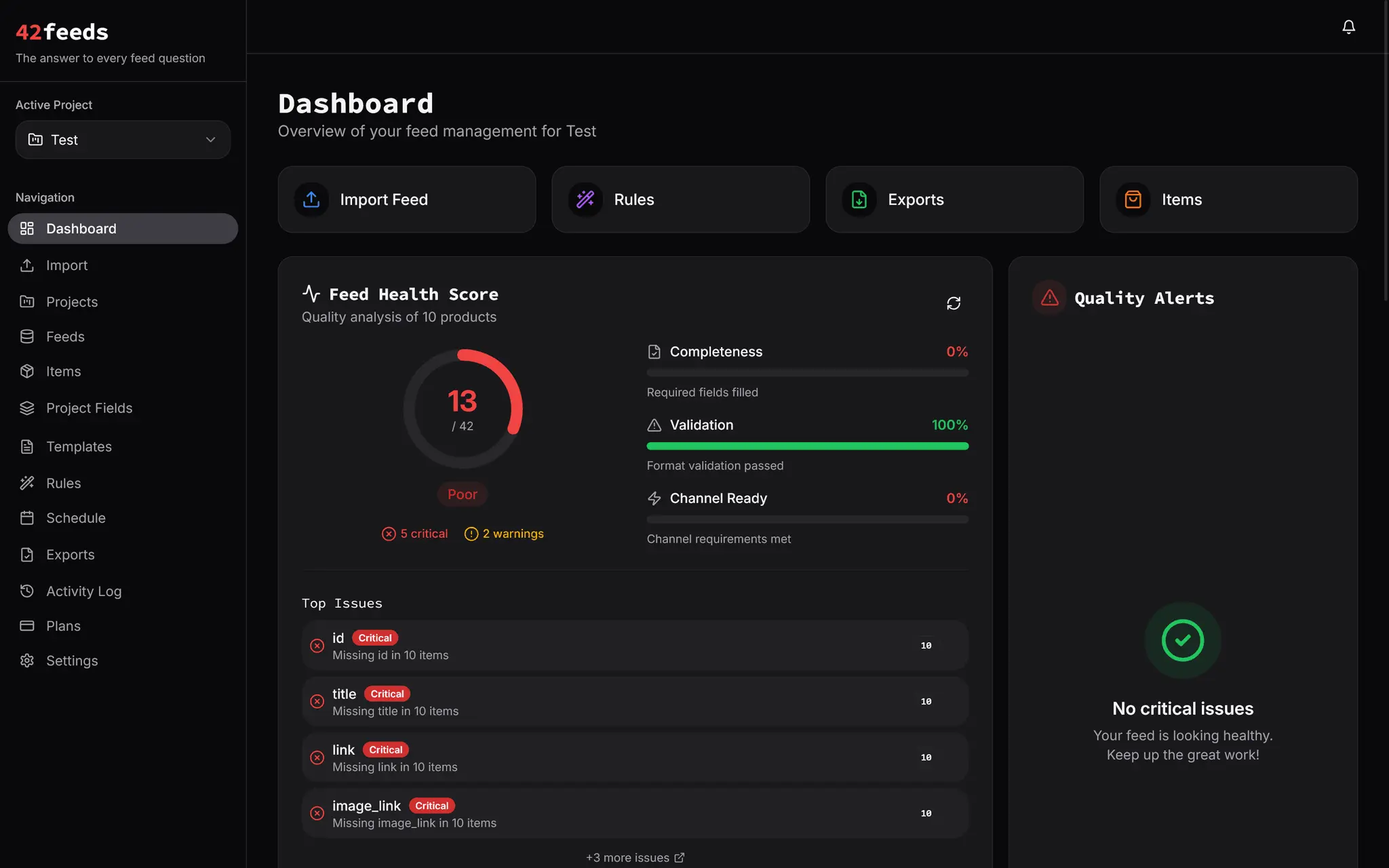 Screenshot 1 of 42feeds