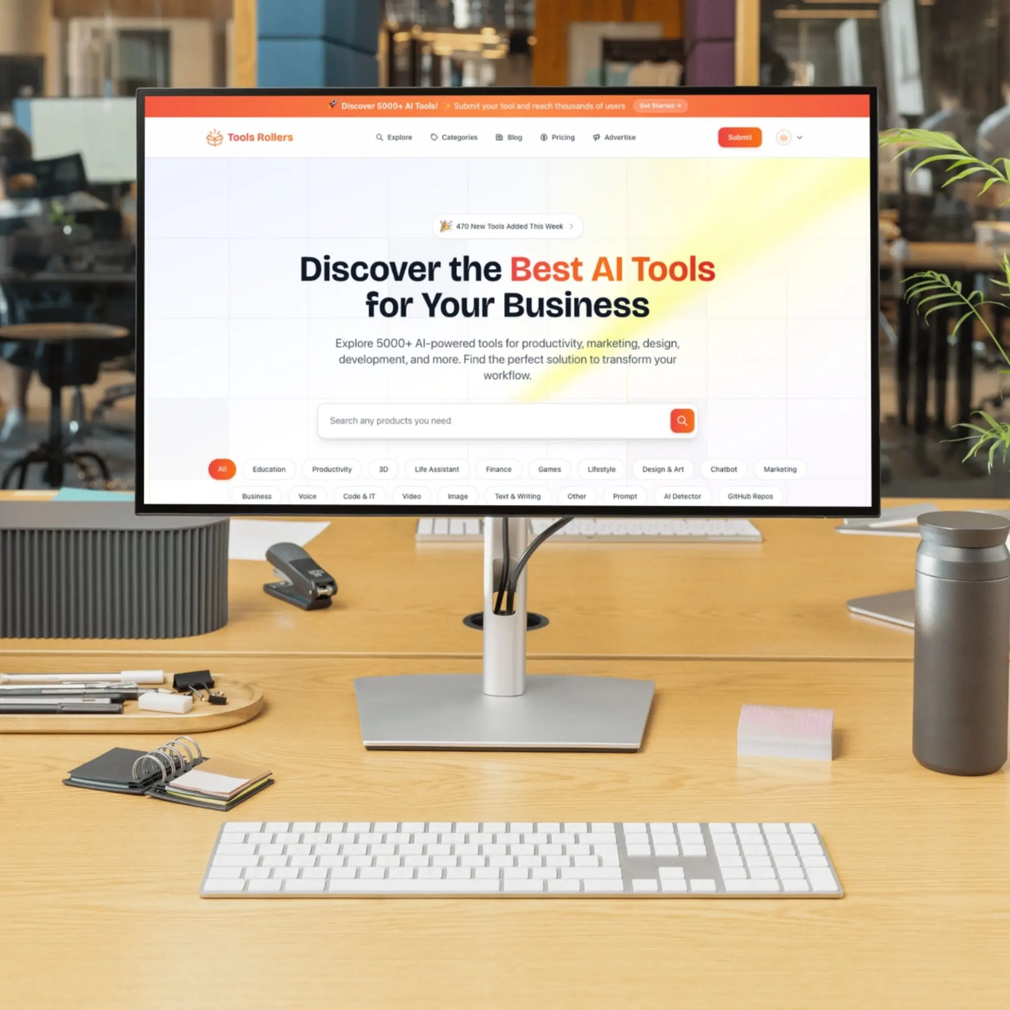 Screenshot 1 of ToolsRoller – Discover the Best AI Tools