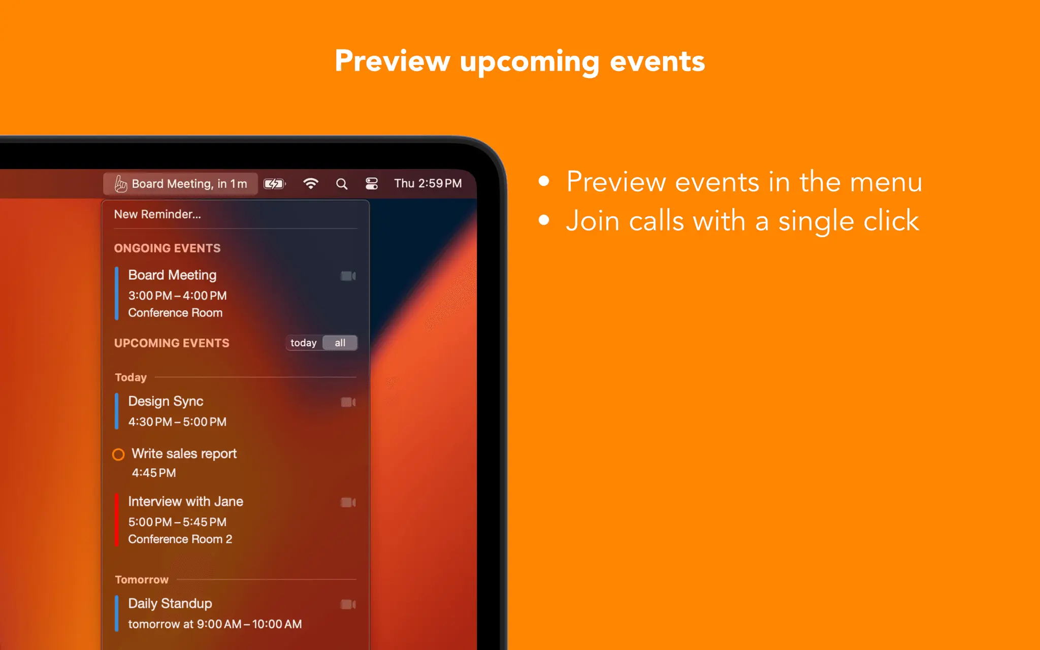 Screenshot 4 of In Your Face Meeting Reminder
