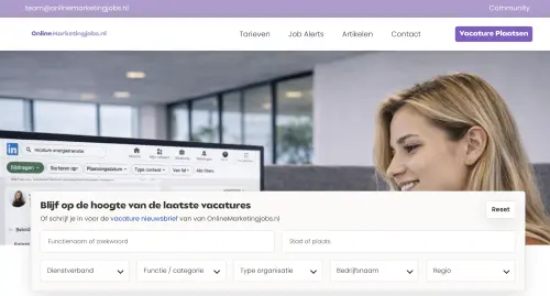 Screenshot 1 of OnlineMarketingjobs.nl