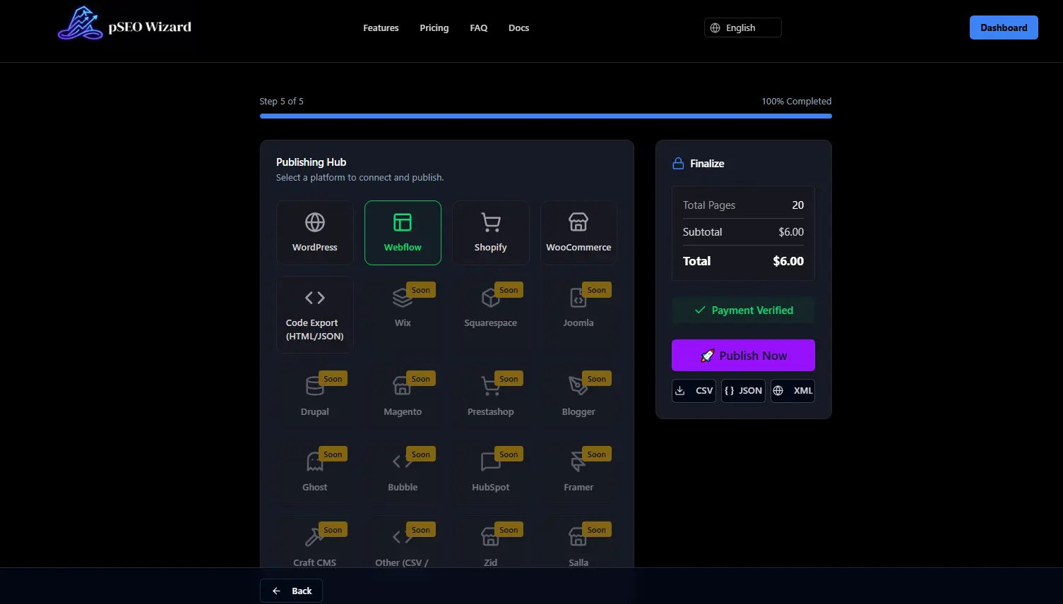 Screenshot 2 of pSEO Wizard