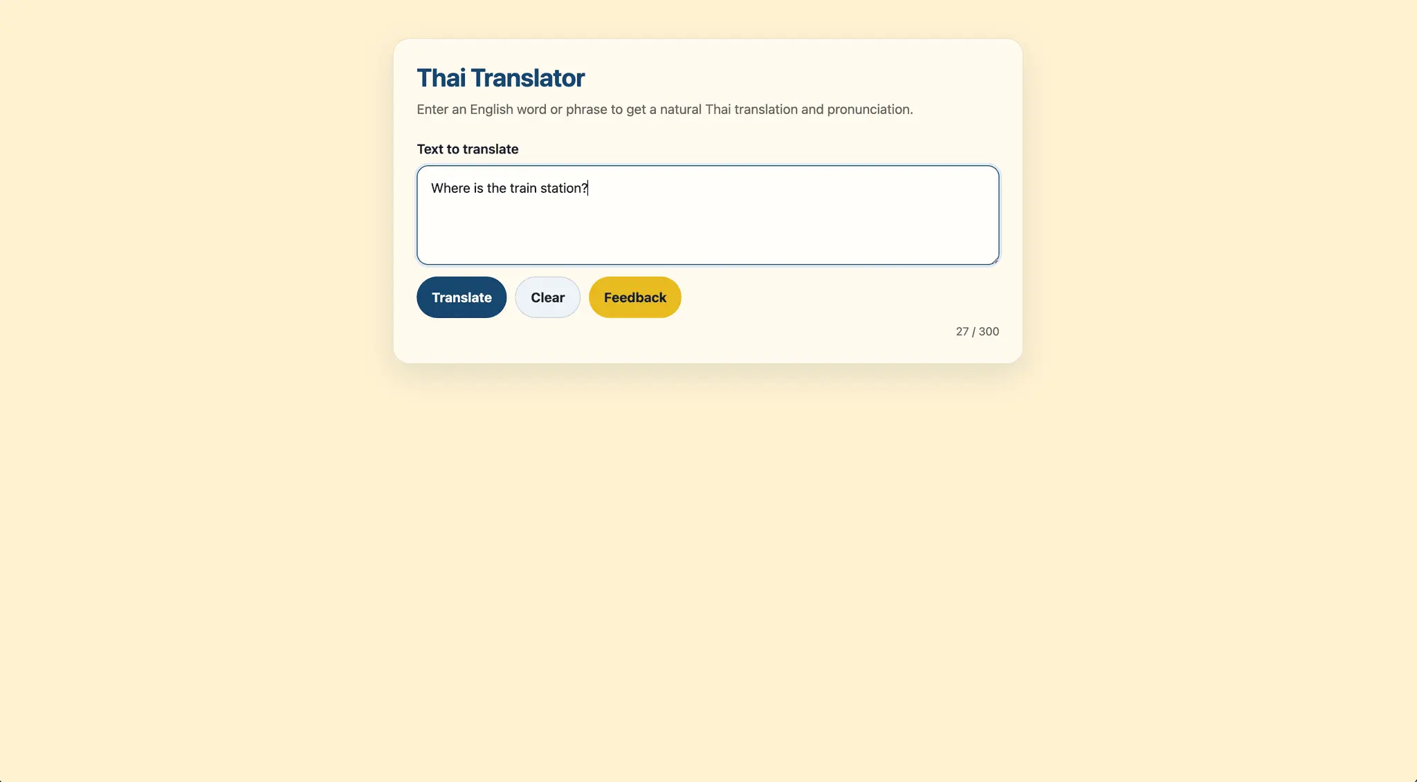 Screenshot 1 of Thai Translator