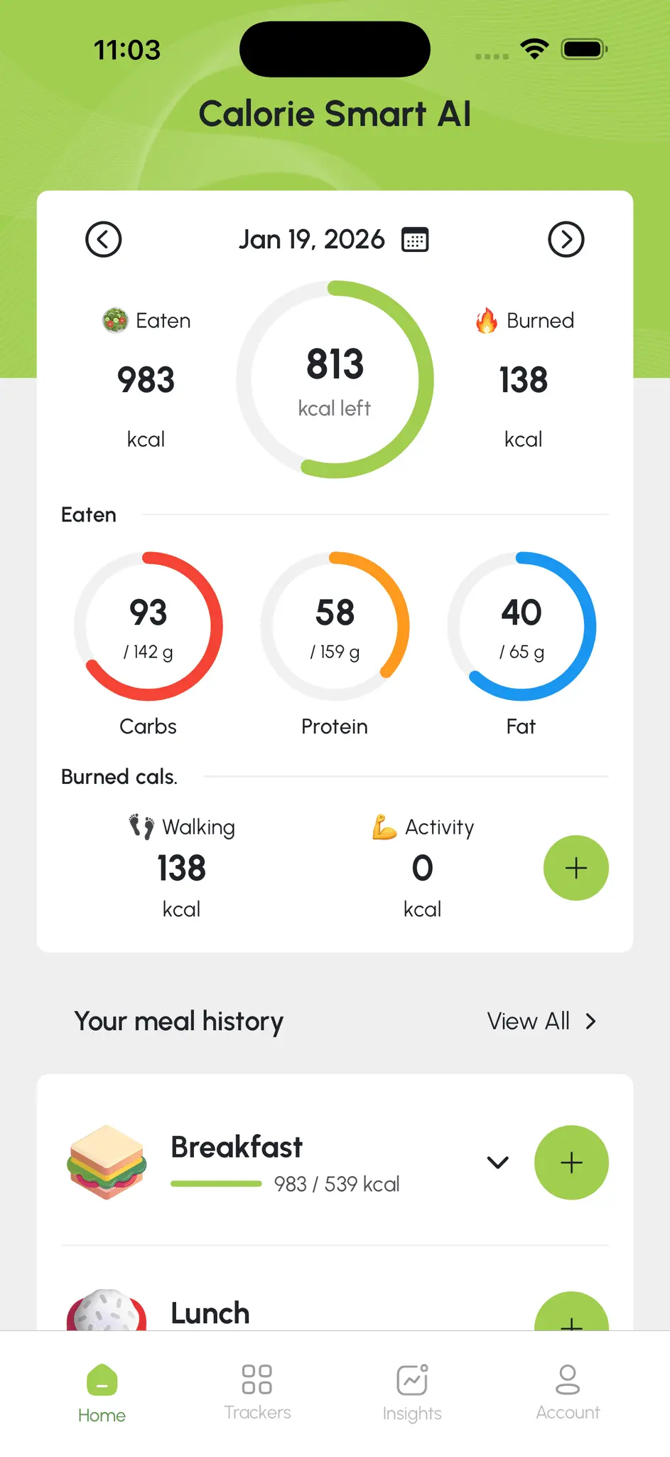 Screenshot 3 of Calorie Smart AI