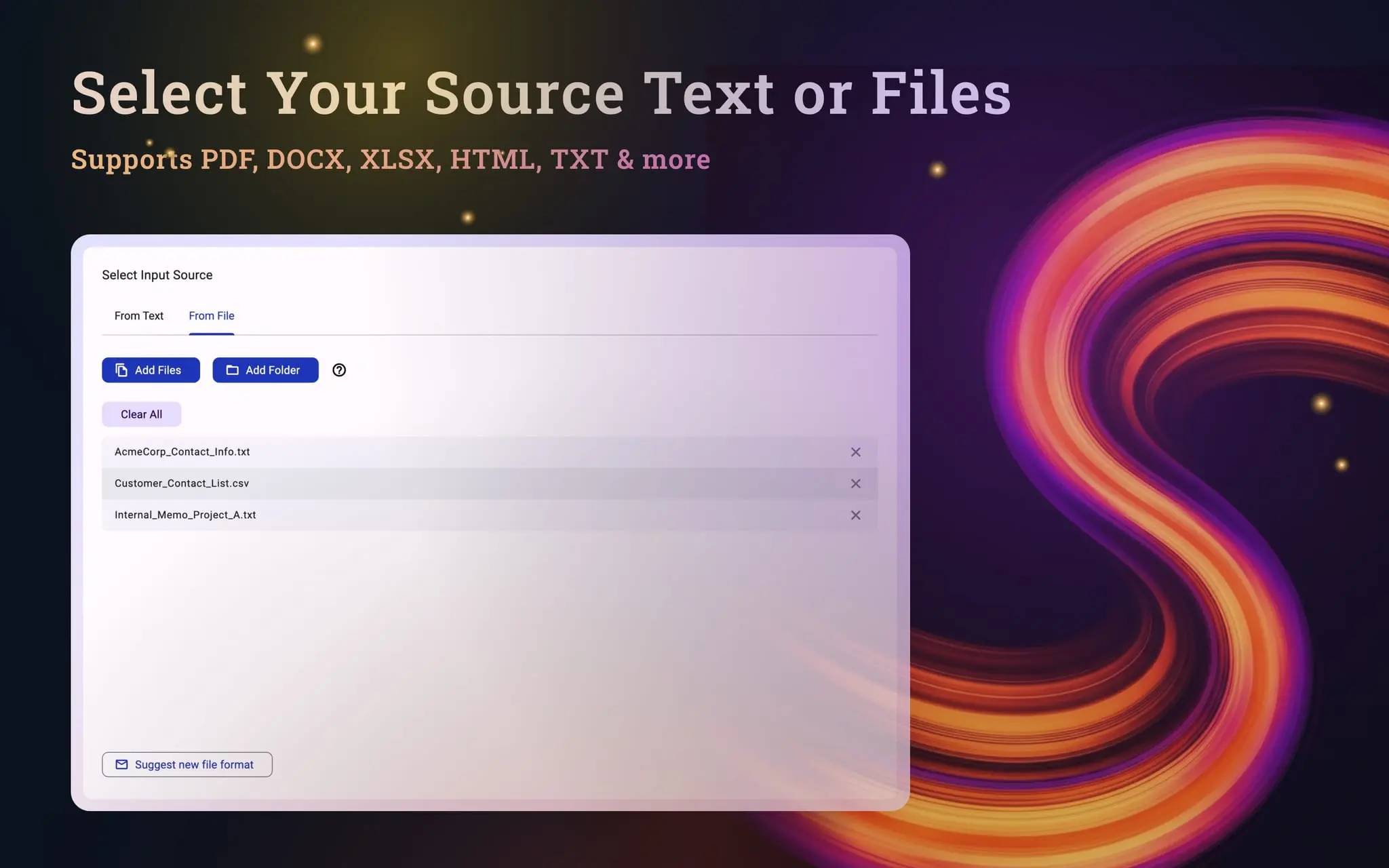 Screenshot 3 of DataSieve: Text to Data
