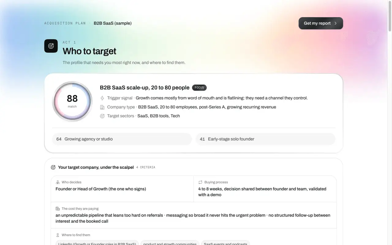 Screenshot 2 of Acquisition SaaS