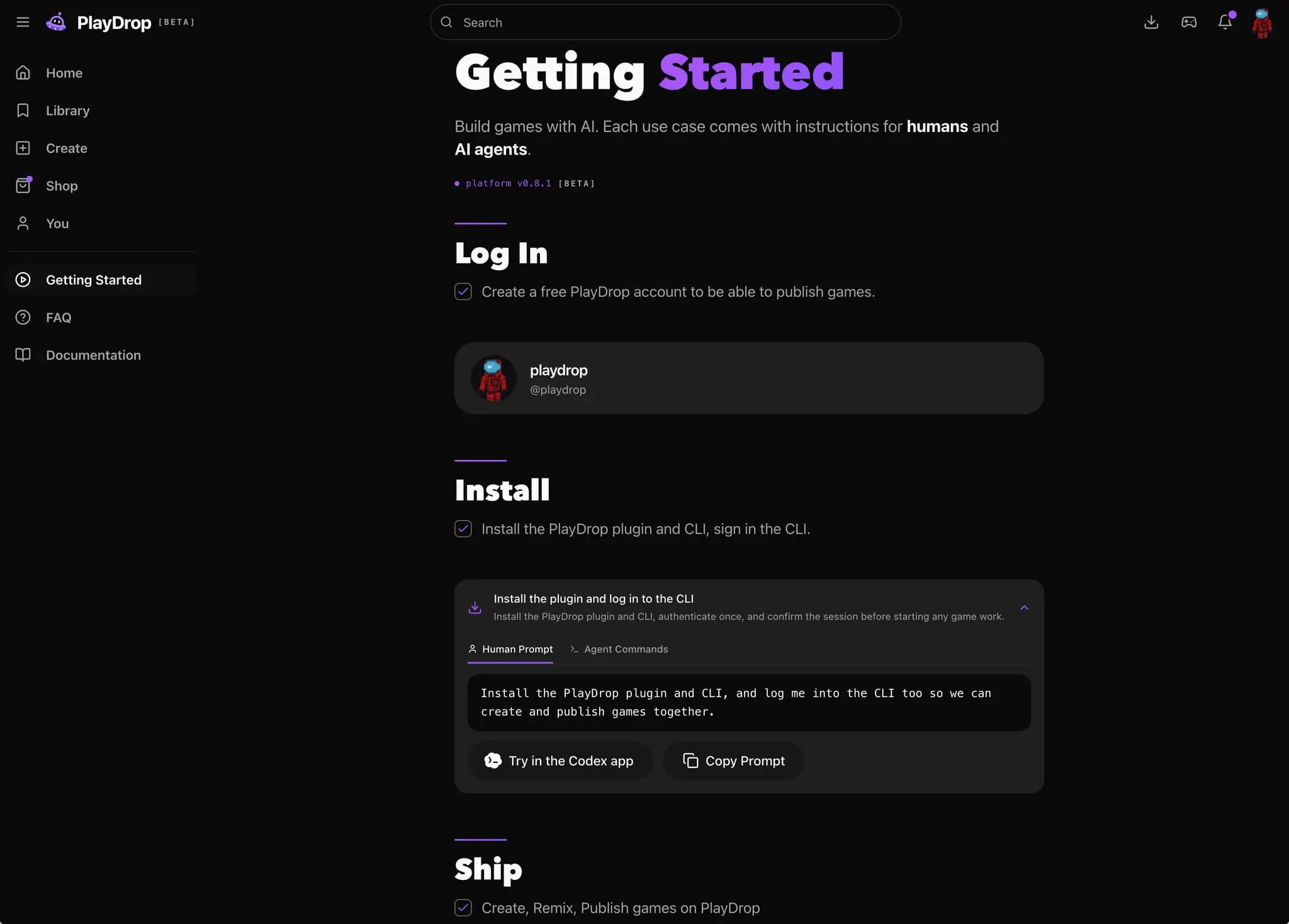 Screenshot 1 of PlayDrop