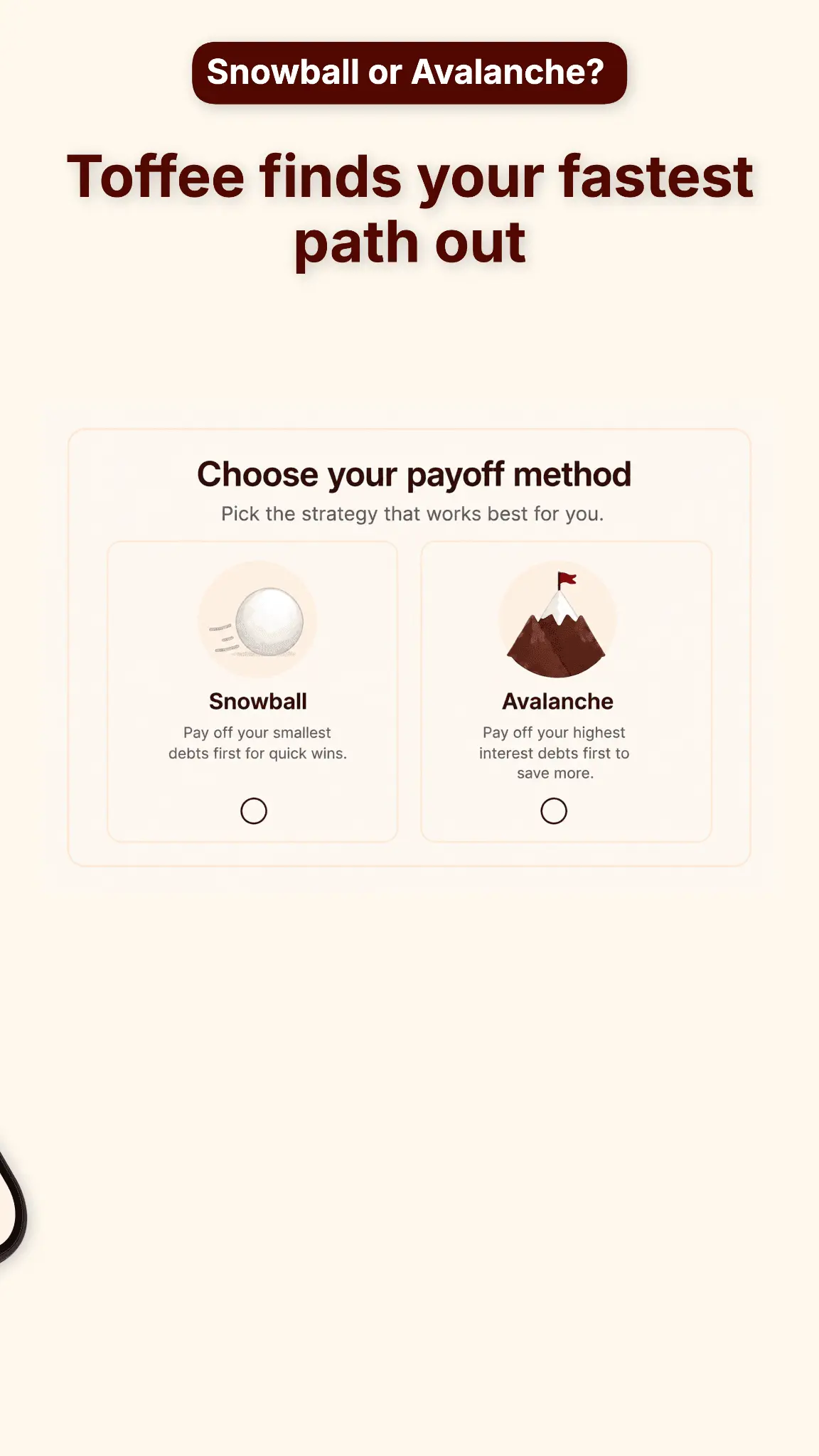 Screenshot 3 of Toffee: AI Debt Coach
