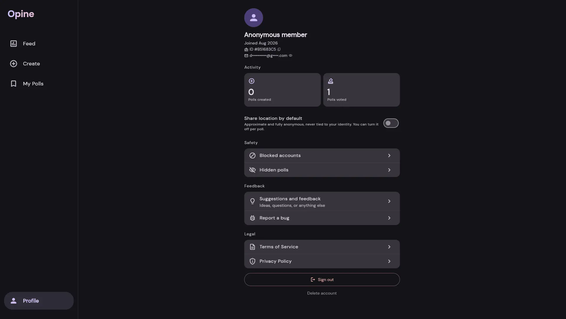 Screenshot 1 of Opine